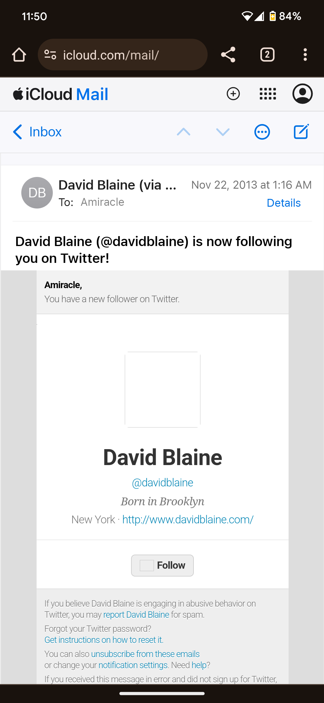 David Blaine Follow